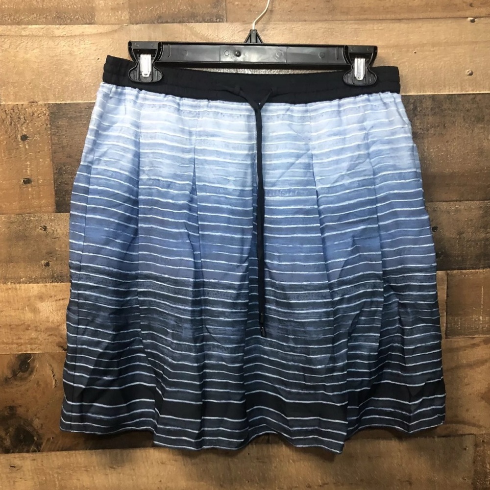 New VINCE Stripe Ombre Drawstring Skirt Size XS
